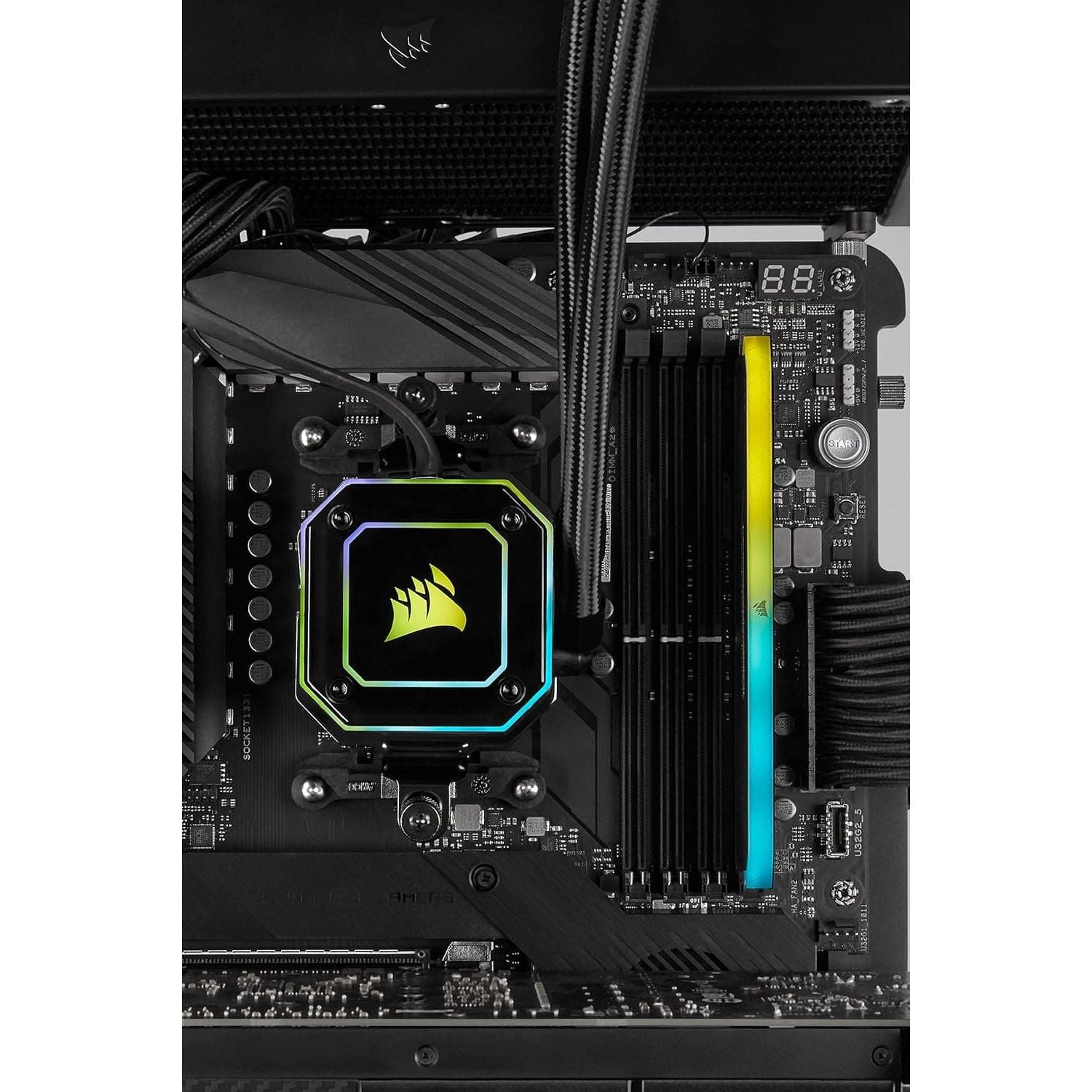 Buy Corsair,Corsair VENGEANCE RGB RS DDR4 RAM 16GB (1x16GB) 3200MHz CL16 Intel XMP 2.0 AMD Ryzen iCUE Compatible Computer Memory - Black - Gadcet UK | UK | London | Scotland | Wales| Ireland | Near Me | Cheap | Pay In 3 | Computer Components